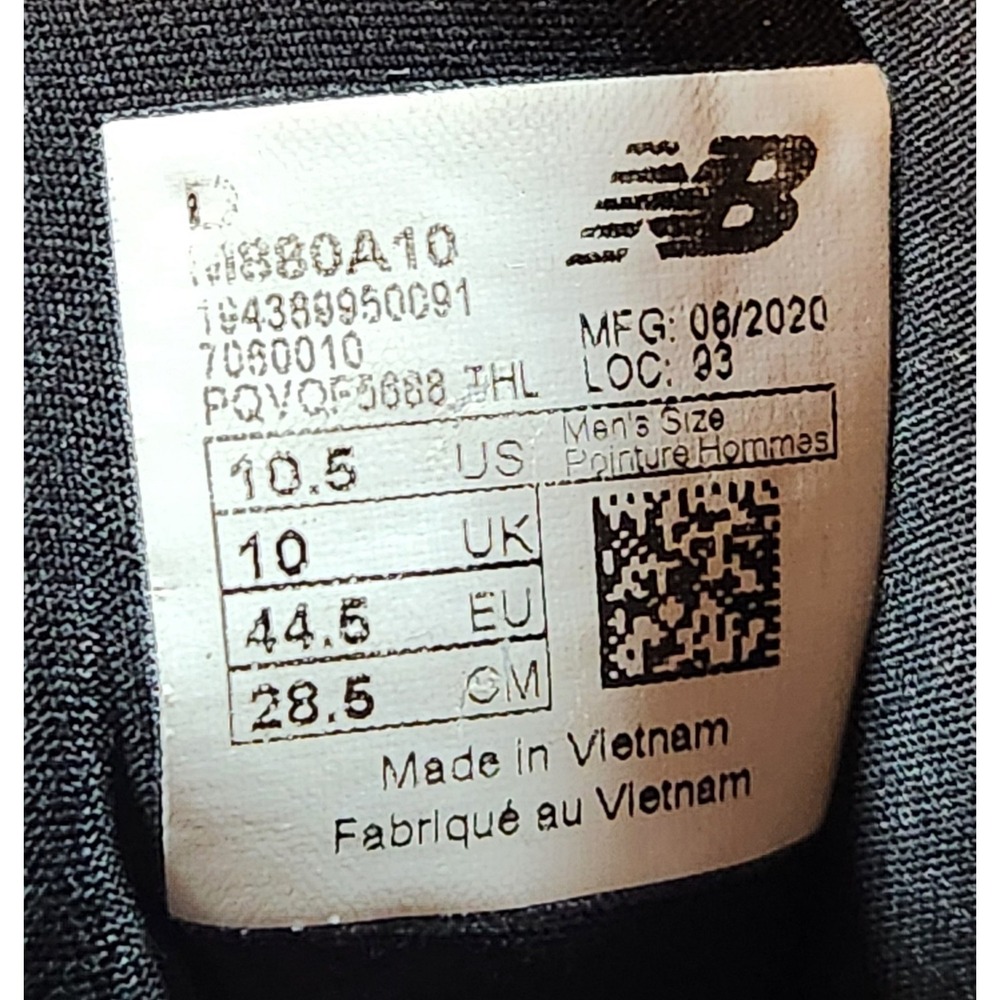 New Balance Shoes 10.5 Blue Fresh Foam 880v10 M880A10 Sneakers 880 Running - Picture 9 of 9